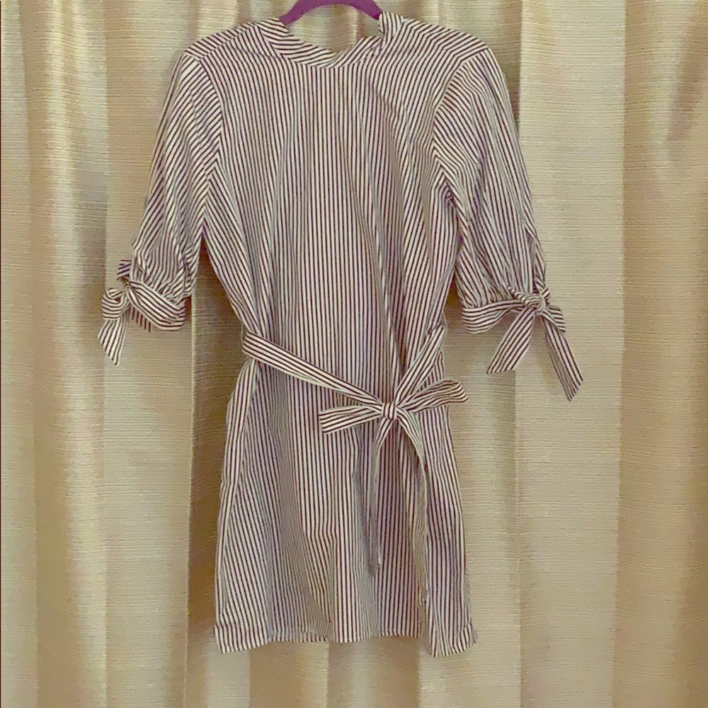 Long Sleeve Woven Dress